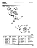 FAN Diagram and Parts List for GDH25E2  Frigidaire Dehumidifier