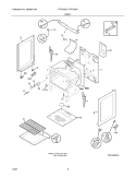 BODY Diagram and Parts List for FGF328GBD  Frigidaire Range