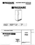 COVER Diagram and Parts List for FFU12D9EW0  Frigidaire Freezer