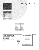 COVER Diagram and Parts List for CFES365EC7  Frigidaire Range