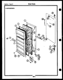 DOOR PARTS Diagram and Parts List for FV05M2WSFA  Frigidaire Freezer