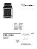 COVER Diagram and Parts List for EW30EF65GSA  Electrolux Range