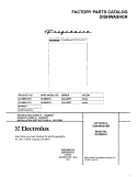 COVER Diagram and Parts List for GLDB957JS1  Frigidaire Dishwasher