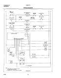 WIRING SCHEMATIC Diagram and Parts List for FEFL77ABG  Frigidaire Range