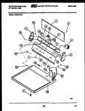 CONSOLE AND CONTROL PARTS Diagram and Parts List for DG640KXW4  Frigidaire Dryer