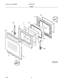 DOOR Diagram and Parts List for CRE3870LWB  Crosley Range