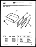 DRAWER PARTS Diagram and Parts List for 30-3978-00-05  Tappan Range