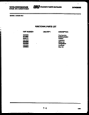 AIR HANDLING PARTS Diagram and Parts List for AH125L2T1  Frigidaire Air Conditioner