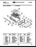 BROILER DRAWER PARTS Diagram and Parts List for 12-2299-00-03  Tappan Wall Oven