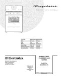 COVER Diagram and Parts List for BGGF3031KWD  Frigidaire Range