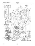 BODY Diagram and Parts List for CGEF3077KWC  Frigidaire Range