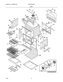 BODY Diagram and Parts List for FGEW3045KFB  Frigidaire Wall Oven