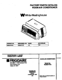 COVER Diagram and Parts List for WAB077F7B1  Frigidaire Air Conditioner