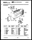 CABINET AND INSTALLATION PARTS Diagram and Parts List for M205F1QA1  Kelvinator Air Conditioner