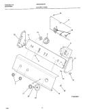 CONTROL PANEL Diagram and Parts List for MWS445RFS1  Frigidaire Washer