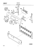 BACKGUARD Diagram and Parts List for NGSE3CSASC  Frigidaire Range