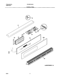 CONTROL PANEL Diagram and Parts List for PLEB30T8ACB  Frigidaire Wall Oven