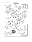 FREEZER ICE MAKER Diagram and Parts List for LGHB2869LF4  Frigidaire Refrigerator