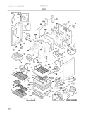 BODY Diagram and Parts List for FGEF3055MBA  Frigidaire Range