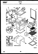 BODY PARTS Diagram and Parts List for FEF337BADA  Frigidaire Range