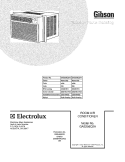 COVER Diagram and Parts List for GAS256Q2A4  Gibson Air Conditioner