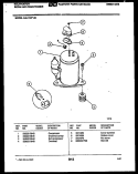 COMPRESSOR Diagram and Parts List for KAL104P1A1  Kelvinator Air Conditioner