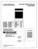 COVER Diagram and Parts List for MGF324BGDF  Frigidaire Range