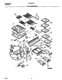 SHELVES Diagram and Parts List for FRT20NGCB4  Frigidaire Refrigerator