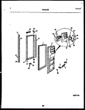 FREEZER DOOR PARTS Diagram and Parts List for RS249MCD2  Frigidaire Refrigerator