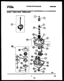 TRANSMISSION PARTS Diagram and Parts List for MWL411RBW0  Tappan Washer