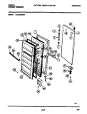 DOOR Diagram and Parts List for UL2493ECW2  Electrolux Freezer