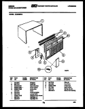 CABINET PARTS Diagram and Parts List for AL08B6EYA  Gibson Air Conditioner
