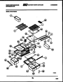 SHELVES AND SUPPORTS Diagram and Parts List for PRT217MCF0  Frigidaire Refrigerator
