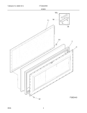 DOOR Diagram and Parts List for FFC0923DW0  Frigidaire Freezer