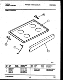 COOKTOP PARTS Diagram and Parts List for 31-2759-00-05  Tappan Range