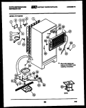 SYSTEM AND AUTOMATIC DEFROST PARTS Diagram and Parts List for RT171MCW0  Frigidaire Refrigerator