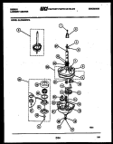TRANSMISSION PARTS Diagram and Parts List for GL27M6WXFA  Gibson Washer Dryer Combo