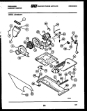 MOTOR, BLOWER AND BODY ASSEMBLY Diagram and Parts List for LCE752LL2  Frigidaire Washer Dryer Combo