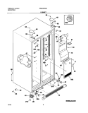 CABINET Diagram and Parts List for FRS23KR4AQ5  Frigidaire Refrigerator