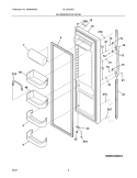 REFRIGERATOR DOOR Diagram and Parts List for GLHS269ZCW0  Frigidaire Refrigerator