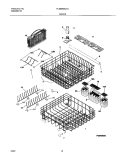 RACKS Diagram and Parts List for PLDB998CC0  Frigidaire Dishwasher
