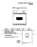 COVER Diagram and Parts List for FEB27S2ASA  Frigidaire Wall Oven