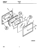 DOOR Diagram and Parts List for TGB504CFB3  Tappan Wall Oven