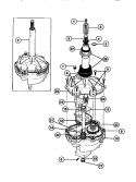 TRANSMISSION Diagram and Parts List for TWX645RBW1  Tappan Washer
