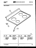 COOKTOP PARTS Diagram and Parts List for RG34NW2  Frigidaire Range