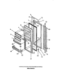 FOOD COMPARTMENT DOORS Diagram and Parts List for FPE22VWCF0  Frigidaire Refrigerator