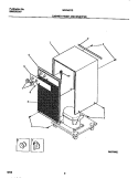 CABINET FRONT AND WRAPPER Diagram and Parts List for MDD40TG3  Gibson Dehumidifier