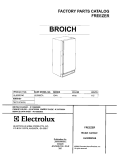 COVER Diagram and Parts List for UL5000CA6  Frigidaire Freezer