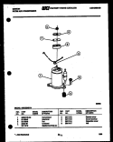 COMPRESSOR PARTS Diagram and Parts List for AM12E4EVA  Gibson Air Conditioner