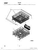 RACK Diagram and Parts List for MDB125RHS0  Tappan Dishwasher